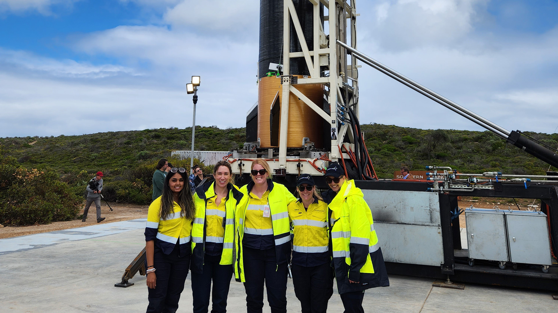 The Southern Launch team at Whalers Way