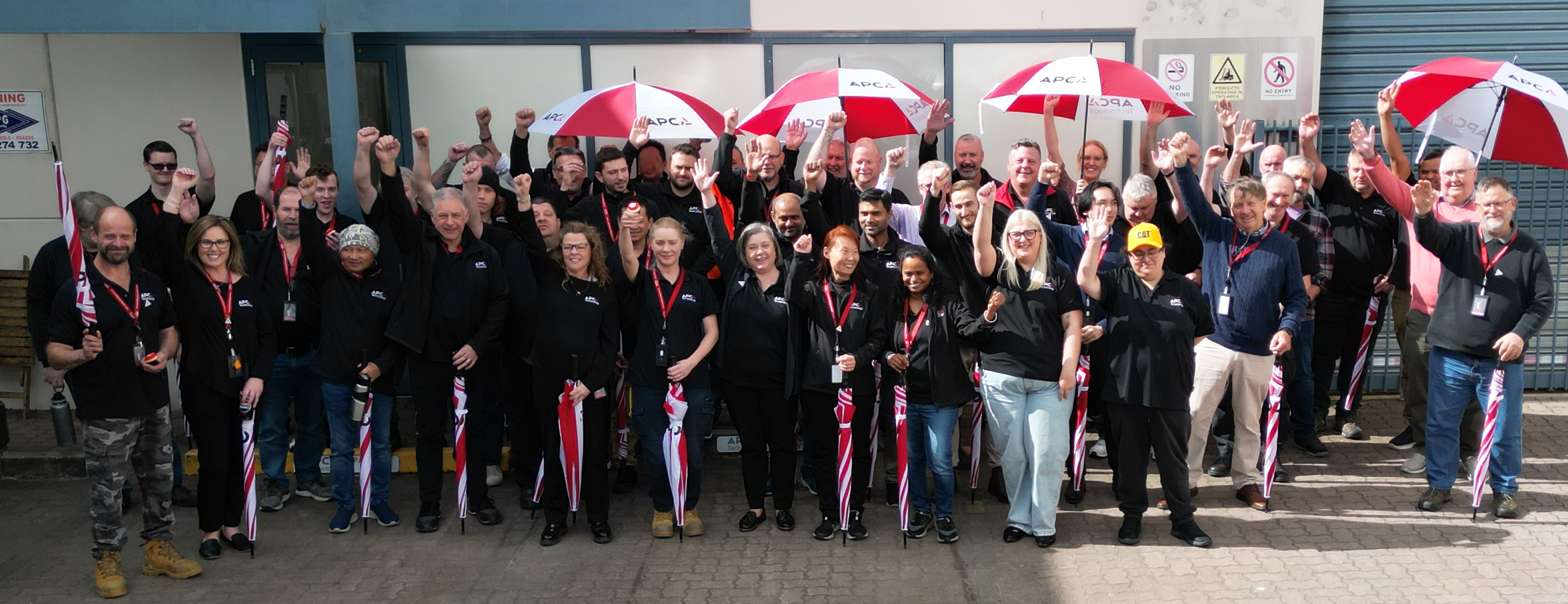 A large group of people at a celebratory event